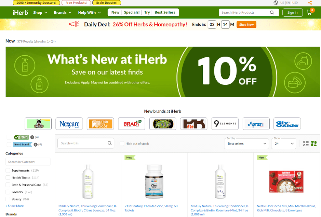 iherb 4 1 iHerb.com: A Guide to Shopping for Health and Wellness Products