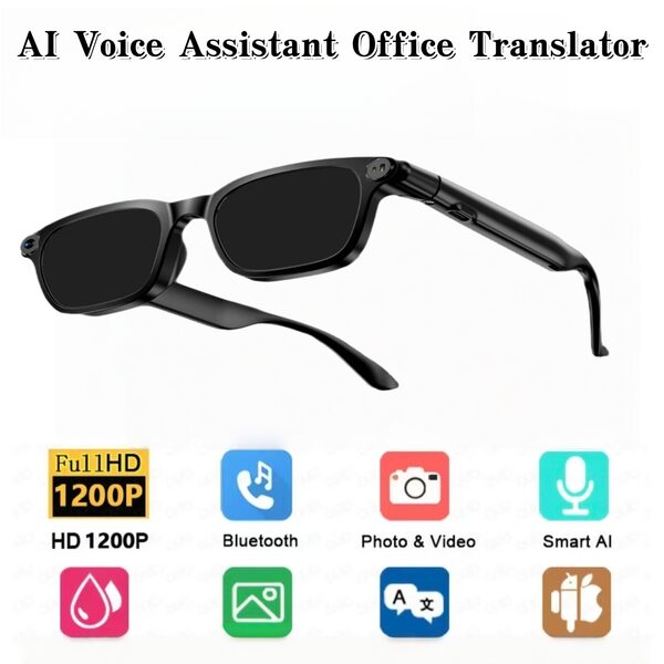 Are the lenses of the 2026 New AI Shooting Metal Smart Glasses replaceable for prescription use?