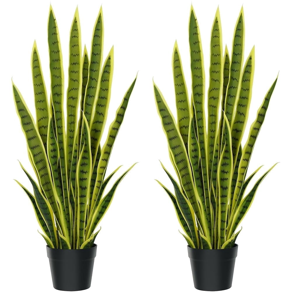 OLIVIVI Faux Snake Plants 3FT Tall Artificial Review