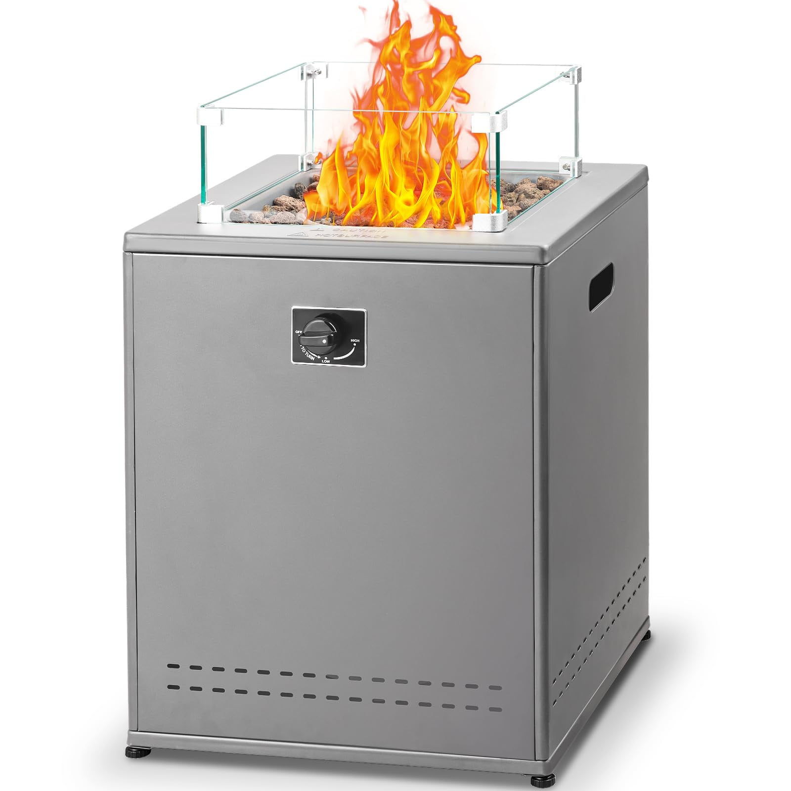 LHRIVER 22in Square Outdoor Fire Pit