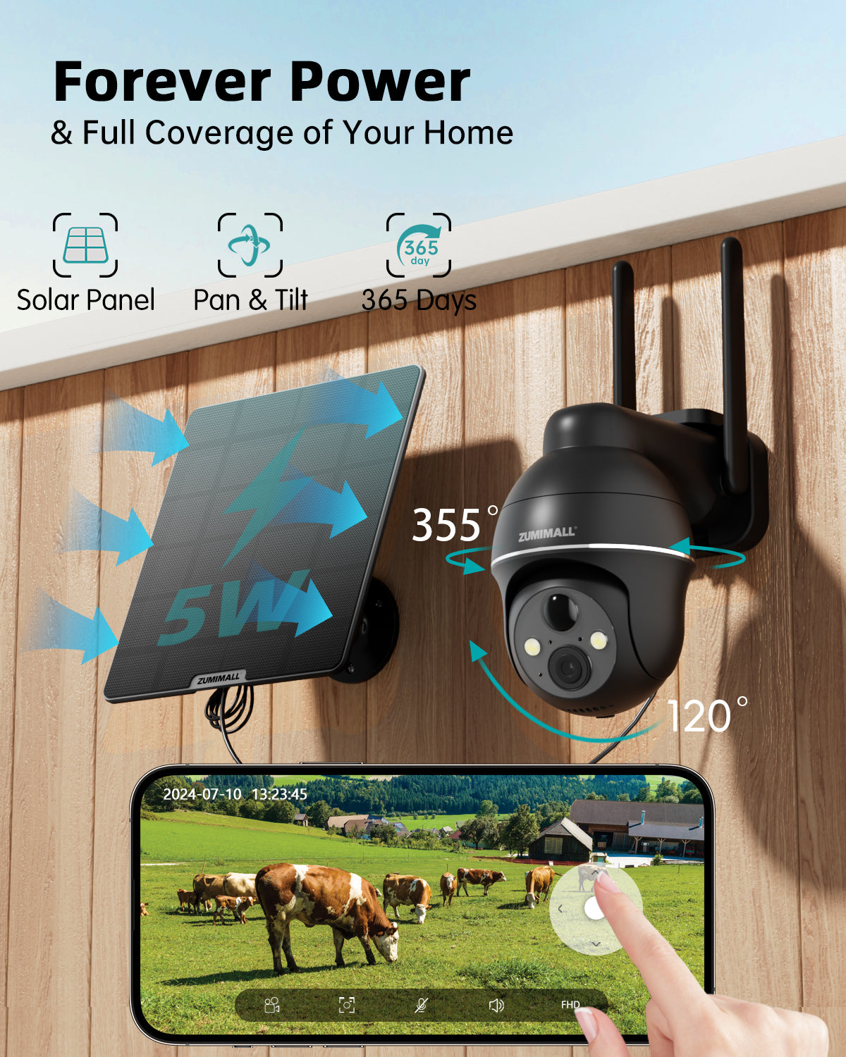 4G LTE Cellular Wireless Security Camera-G1K (2-PACK ) detail image