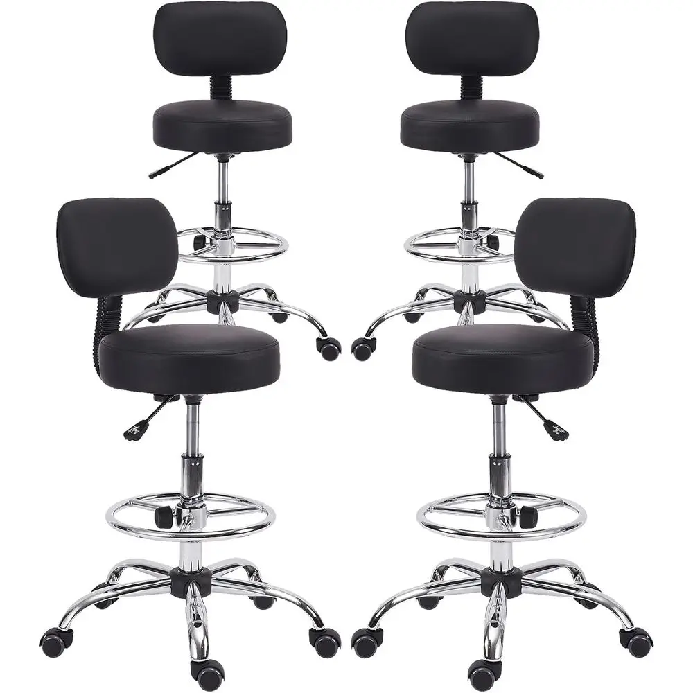 AliExpress Adjustable Swivel Bar Stool with Backrest, Multi-Position Office Chair, Thick Cushion for Home or Kitchen, 4-Pack Deal Review