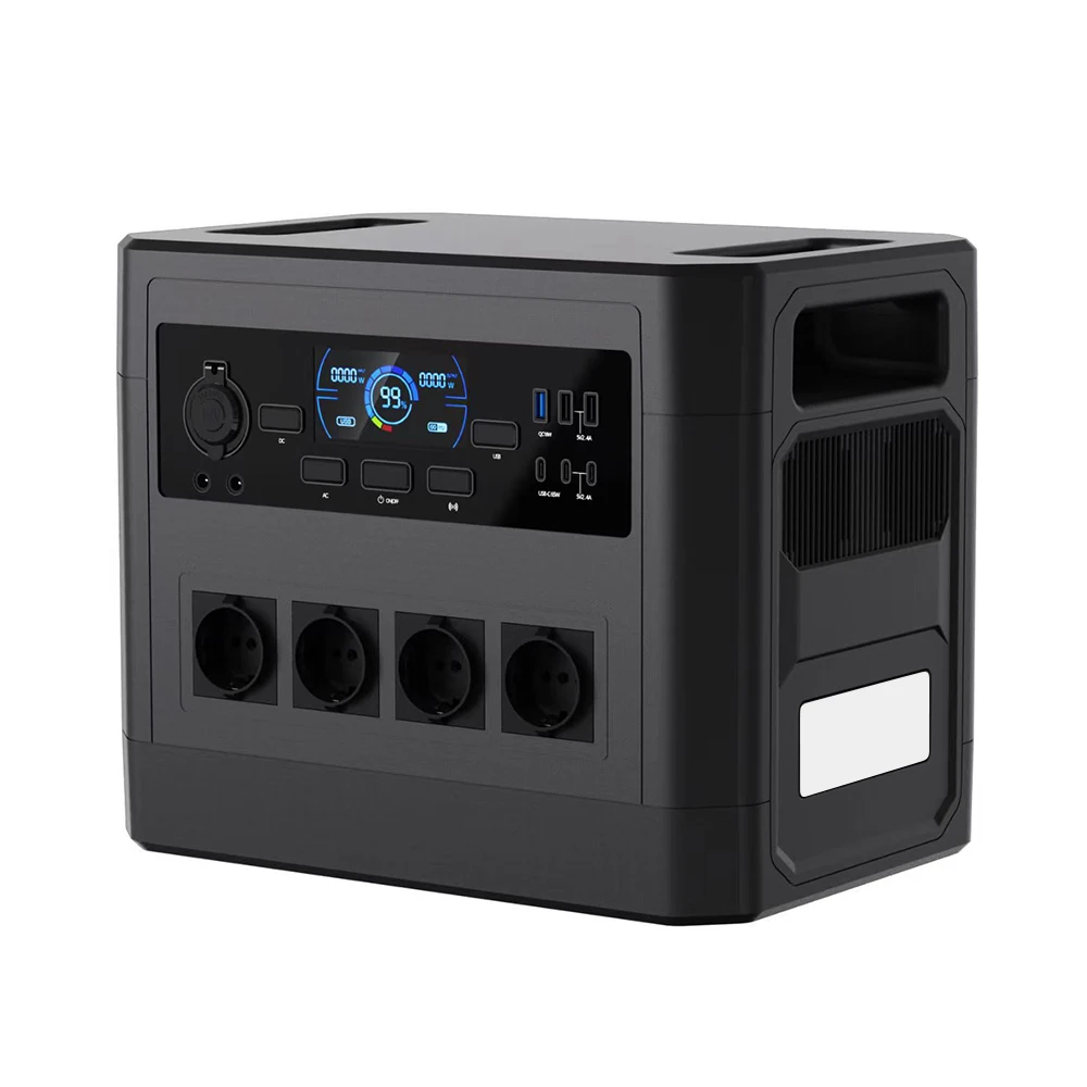 Manufacturer Wholesale 220V 110V EU Plug Tragbare Powerstation Outdoor 2000W Household Solar Power Portable Generator Station