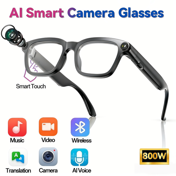 Can the Smart Camera Glasses HD Video Recording Bluetooth Audio Open Ear Hands-Free Call 800w Sunglasses connect to any smartphone?