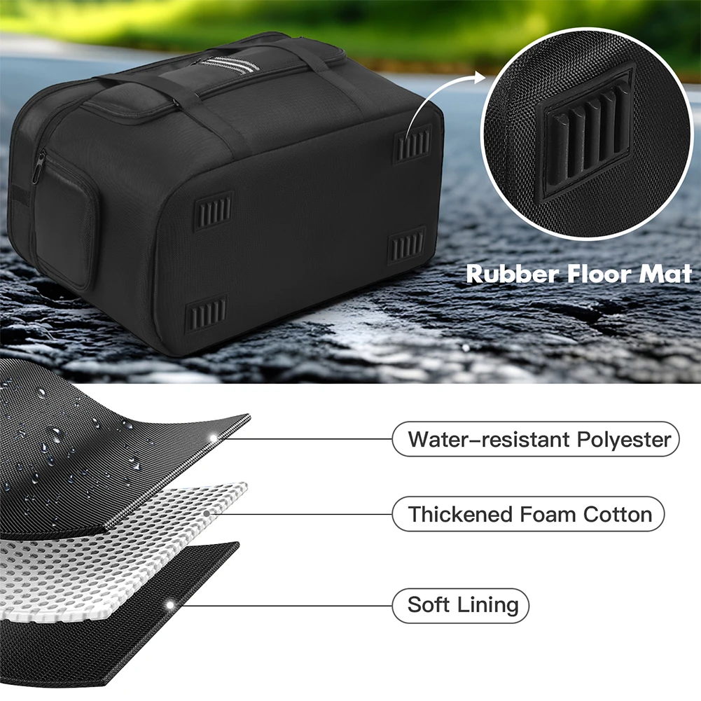 Carrying Case for DJI Power 1000 Portable Power Station Storage Case Travel Storage Bag Waterproof with Shoulder Strap & Handle