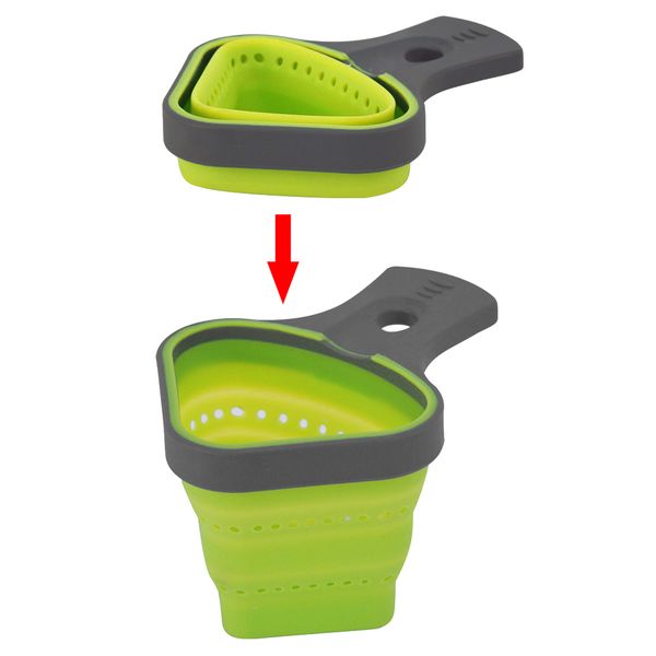 Pasta Tools Foldable Silicone Colander Strainers Kitchen Strainer Spaghetti Net Cooker Basket Colander Kitchen Baking Tools